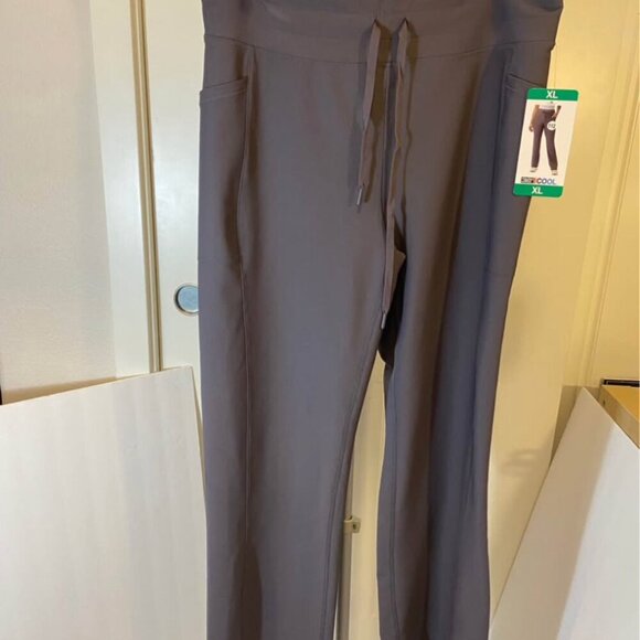 32 Degrees COOL Active Flare Pants XL- Excalibur Gray - Pockets - NWT - Picture 4 of 12